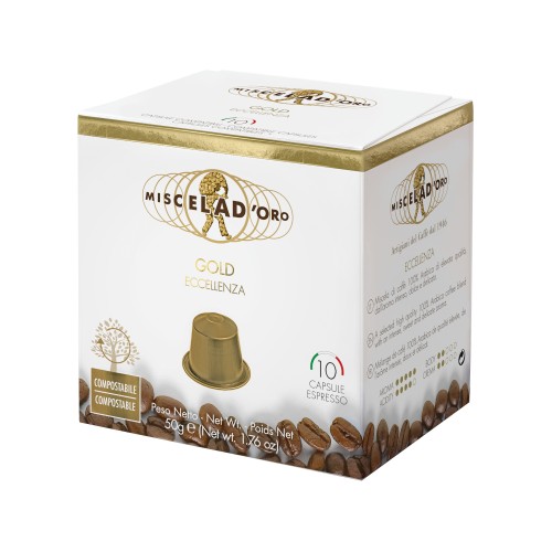 Kapsle Miscela d'Oro Gold Eccellenza Nespresso 10 ks 